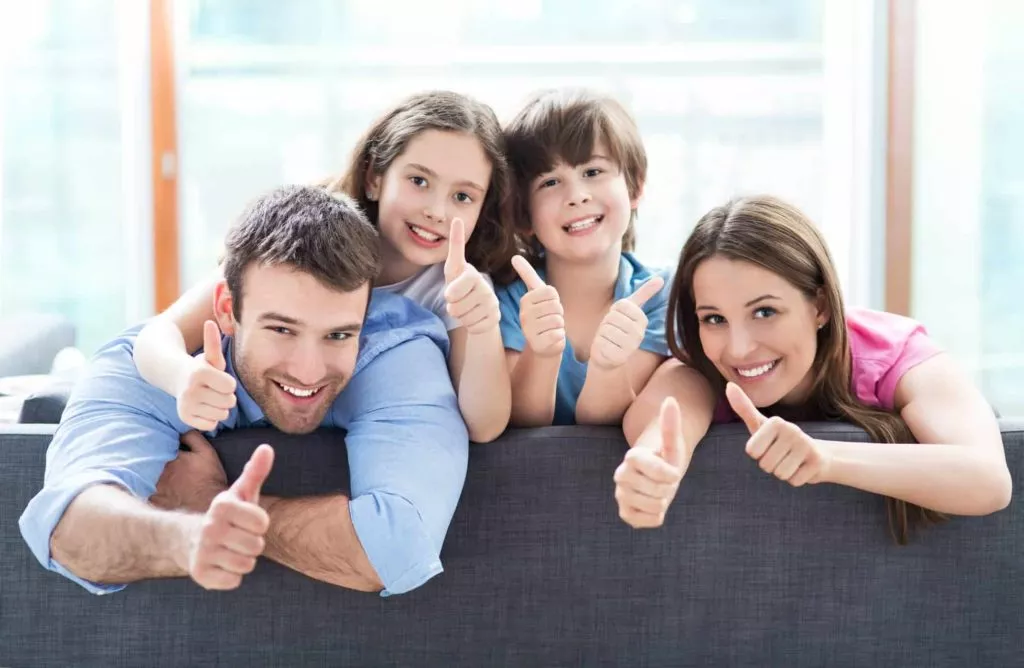 Youfilters smiling comfortable family